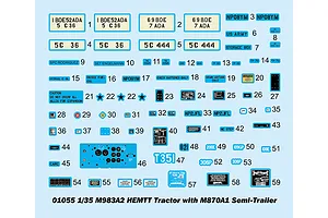 Trumpeter 1/35 M983A2 HEMTT w/ M870A1 Semi-Trailer Truck Scaled Plastic Model Kit image 37597