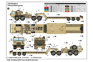 Trumpeter 1/35 M983A2 HEMTT w/ M870A1 Semi-Trailer Truck Scaled Plastic Model Kit image 37598