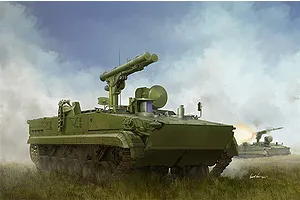 Trumpeter 1/35 Russian 9P157-2 Khrizantema-S Anti-Tank System Scaled Plastic Model Kit