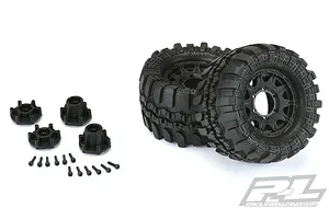 Pro-Line 2.8" Interco TSL SX Super Swamper Tyres on Black Raid Rims - Glued Wheels 2Pcs image 37713