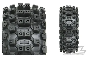 Pro-Line 3.3" Badlands MX M2 (Medium) Tyres on White Dish Rims - Glued Buggy Wheels 2Pcs image 37723