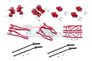 GPM Red Aluminium ARRMA Kraton Suspension & Drive Shaft Kit image 37835