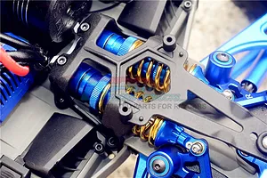 GPM Blue Aluminium Front/Rear Adjustable Shocks 2Pcs image 37847