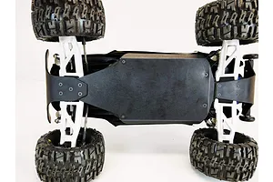 T-Bone Racing Black Traxxas Rustler 4x4 Chassis Skid Plate image 37905