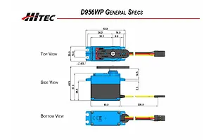 Hitec D956WP Standard 29kg 7.4v Metal Geared Waterproof Servo image 37985