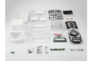 Killerbody 1/10 Toyota Land Cruiser 70 Hard Body Kit with Accessories - White image 37991
