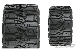 Pro-Line 2.8" Trencher HP Belted Tyres on Black Raid Rims - Glued Wheels 2Pcs image 38023
