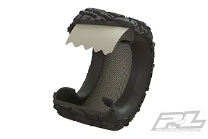 Pro-Line 2.8" Trencher HP Belted Tyres on Black Raid Rims - Glued Wheels 2Pcs image 38027