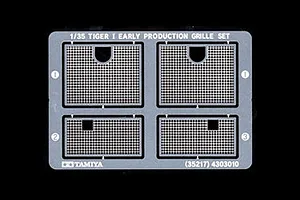 Tamiya 1/35 German Tiger I Early Production Photo Etched Grille Set
