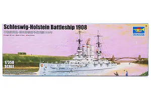 Trumpeter 1/350 Schleswig-Holstein 1908 Battleship Plastic Model Kit image 38365