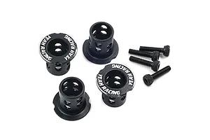 Yeah Racing Black Aluminium Adjustable Body Mounts 4Pcs
