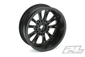 Pro-Line 2.2" Pomona Drag Spec Front Black Rims 2Pcs image 38532