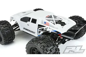 Pro-Line 1/8 E-Revo 2.0 Brute Bash Armor Pre-Cut White Painted Body Shell image 38574