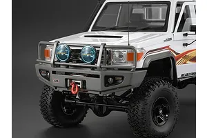 Killerbody 1/10 Toyota Land Cruiser Silver Grey Alloy Bumper w/ LEDS Upgrade Sets image 38686