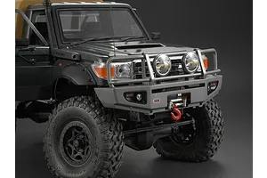 Killerbody 1/10 Toyota Land Cruiser Silver Grey Alloy Bumper w/ LEDS Upgrade Sets image 38687