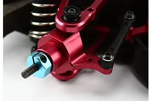 Yeah Racing Blue Aluminium 12mm Wheel Hexes (6mm Thick) 4Pcs w/ Hardware image 38882