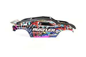 T-Bone Racing Black Traxxas Rustler VXL/XL5 R1 EXO Roll Cage image 38983