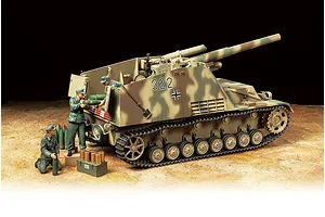 Tamiya 1/35 German Hummel Late Production Heavy Self-Propelled Howitzer Scaled Plastic Model Kit image 39040