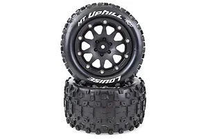 Louise 3.3" MT-Uphill MFT Tyres on Black Rims - Beadlocked Wheels 2Pcs image 39466