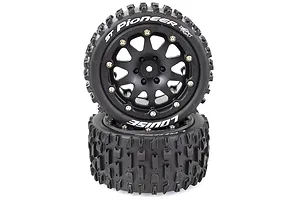 Louise 3.3" ST-Pioneer MFT Tyres on Black Rims - Beadlocked Wheels 2Pcs image 39482