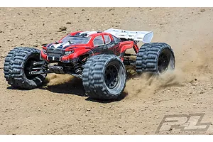 Pro-Line 3.8" Trencher HP Belted Tyres on Black Raid Rims - Glued Wheels 2Pcs image 39533
