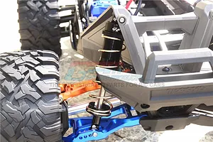 GPM Blue Aluminium Front/Rear Adjustable Shocks 2Pcs image 39861