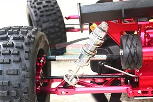 GPM Red Aluminium ARRMA Kraton, Outcast Complete 135mm Adjustable Shocks w/ Mounting Hardware image 40147