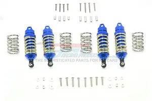GPM Aluminium LCG Front & Rear Shock Set 4Pcs - Blue image 40150