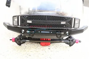 GPM Black Aluminium SCX10 II UMG10 Front Bumper w/ D Rings image 2