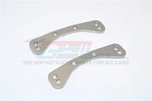 GPM Stainless Steel X-Maxx Front & Rear Upper Suspension Arm Pin Brace 2Pc image 40173
