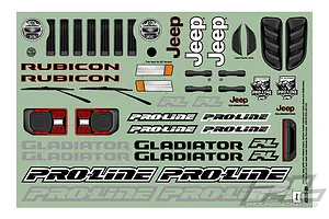 Pro-Line 1/10 2020 Jeep Gladiator Unpainted Body Shell image 40200