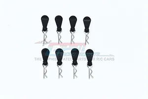 GPM 1.3mm 1/10 Silver Body Pins 8Pcs w/ Easy Pull