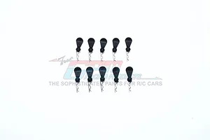 GPM 0.9mm 1/16 Silver Body Pins 10Pcs w/ Easy Pull image 40360