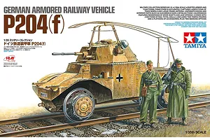 Tamiya 1/35 German Armored Railway Vehicle P204(f) Scaled Plastic Model Kit image 40393