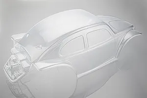 HSP 1/10 Boxer Beetle Off Road Crawler Unpainted Body Shell image 40412