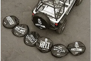 Yeah Racing 1/10 Tyre Cover for 1.9" Crawler Wheels - Keep Calm & Rock Crawl image 40425