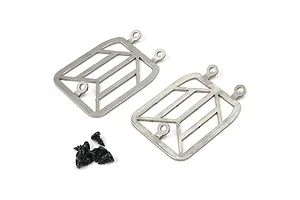 Yeah Racing TRX-4 & TRX-6 Stainless Steel Front Light Grill 2Pcs image 40461