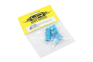 Yeah Racing Blue Aluminium 12mm Hexes Adaptors 15mm Off-Set 4Pcs w/ Hardware image 40466