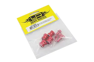 Yeah Racing Red Aluminium 12mm Hex Adaptors 15mm Off-Set 4Pcs w/ Hardware image 40474