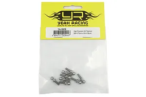 Yeah Racing 64 Titanium 4.75x8mm pivot balls in original retail packaging.