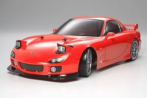 Tamiya 1/10 Mazda RX-7 Unpainted Body Shell w/ Decals image 40630
