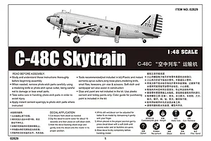 Trumpeter 1/48 C-48C Skytrain Transport Aircraft Scaled Plastic Model Kit image 40665