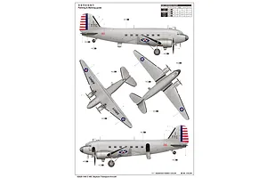Trumpeter 1/48 C-48C Skytrain Transport Aircraft Scaled Plastic Model Kit image 40673