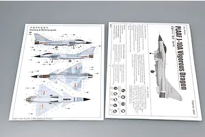 Trumpeter 1/48 PLAAF J-10A Vigorous Dragon Fighter Jet Scaled Plastic Model Kit image 40714