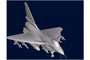 Trumpeter 1/48 PLAAF J-10A Vigorous Dragon Fighter Jet Scaled Plastic Model Kit image 40716