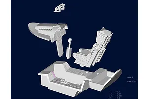 Trumpeter 1/48 PLAAF J-10A Vigorous Dragon Fighter Jet Scaled Plastic Model Kit image 40717