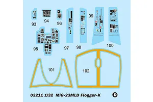 Trumpeter 1/32 MiG-23MLD Flogger-K Fighter Jet Scaled Plastic Model Kit image 40760