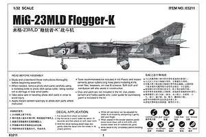 Trumpeter 1/32 MiG-23MLD Flogger-K Fighter Jet Scaled Plastic Model Kit image 40766