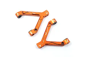 Yeah Racing Orange Aluminium Rear Y Suspension Arm Set 2Pcs image 40909
