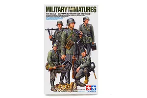 Tamiya 1/35 German Mid-WWII Infantry Set Scaled Plastic Model Kit image 41008